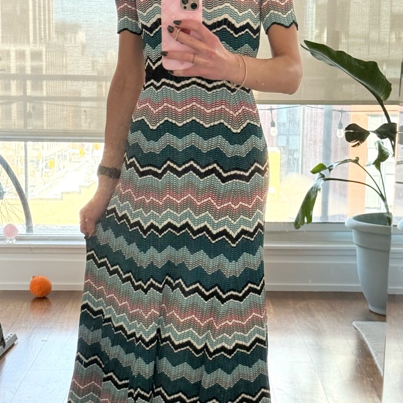 Sandro stretch knit maxi dress size Sandro 2 (FR 38/US 4-6) - Picture 11 of 12